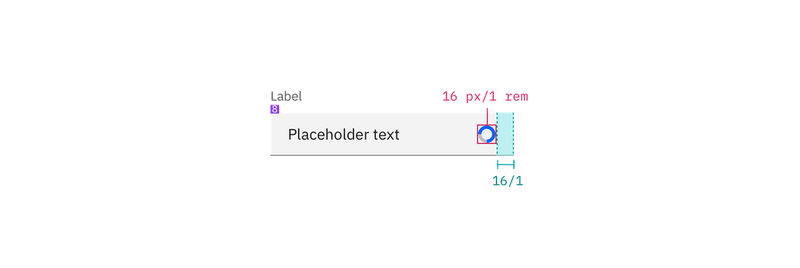 Inline loading spinner in context example